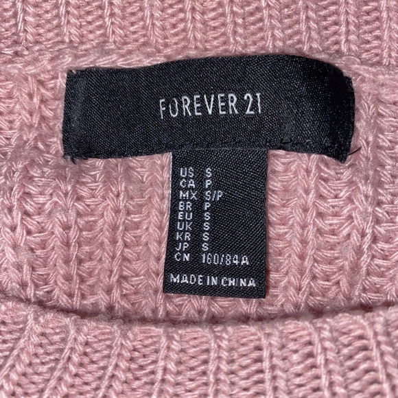 cropped pink sweater - Picture 2 of 3